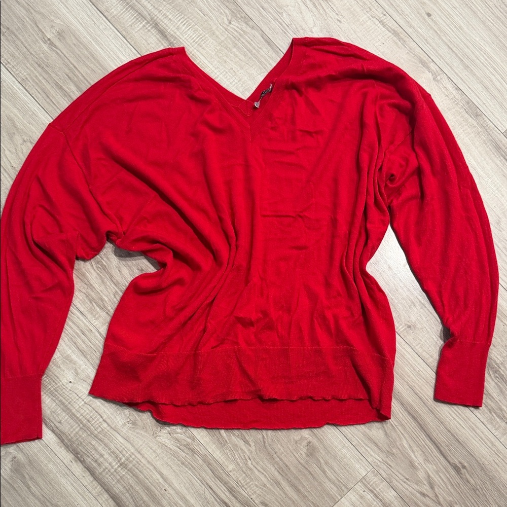 Universal Standard Bold Red Knit Top
